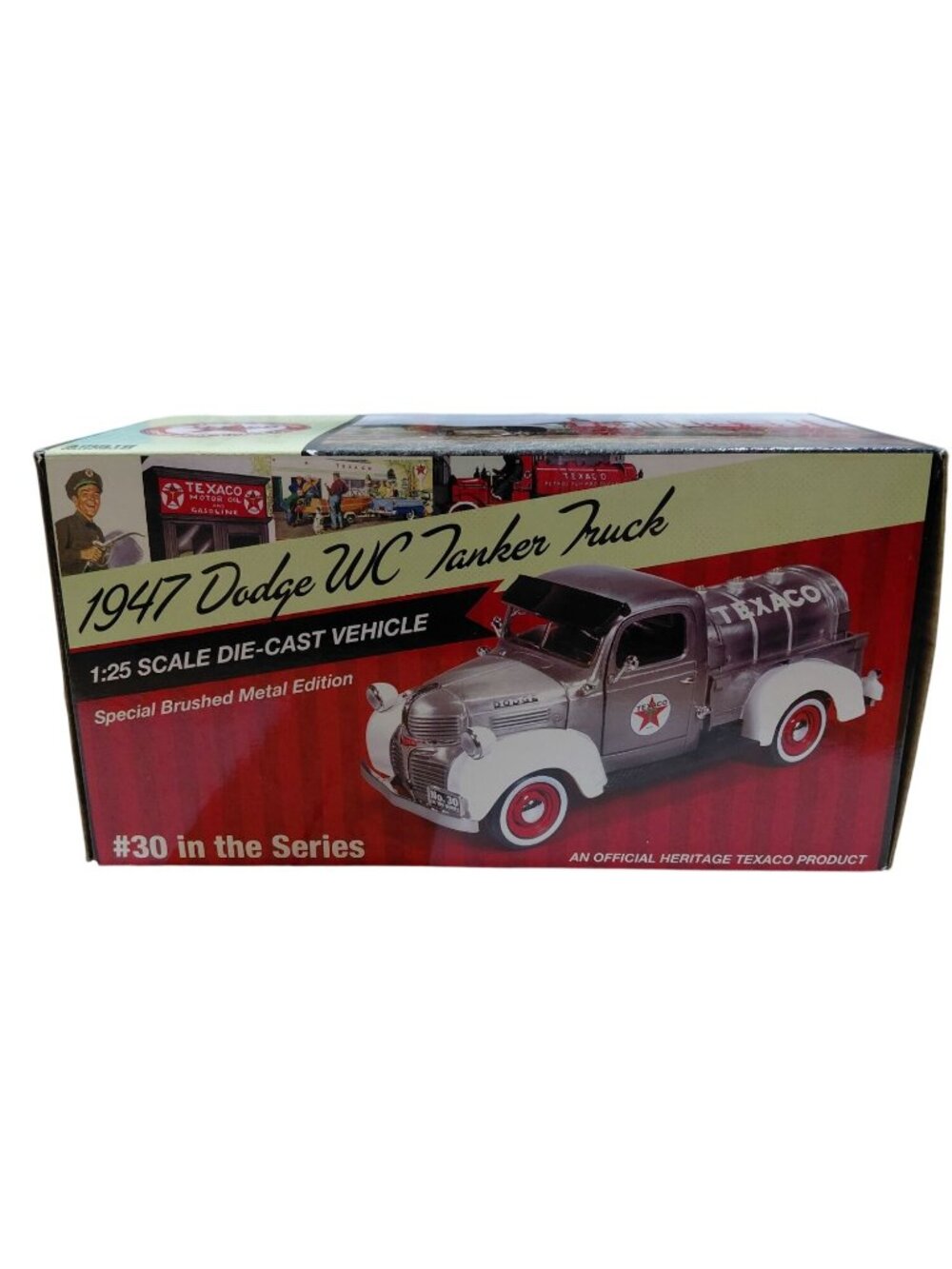 Texaco 1947 Dodge WC Tanker Truck  Brushed Metal Edition Heritage Series NIB